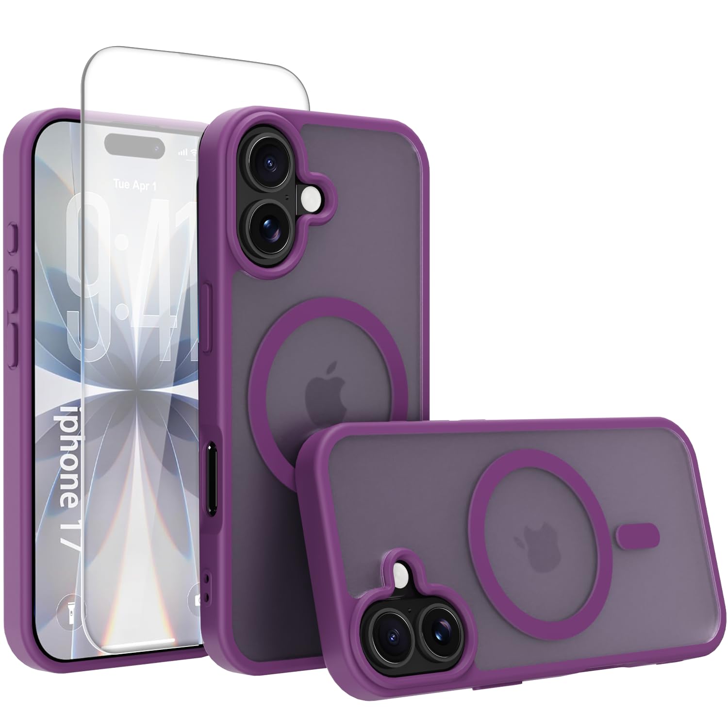 EUMADOVE Classic Hybrid Magnetic iPhone 17 Case