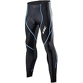 XGC Men's Long Cycling Pants Trousers Bike Pants Trousers Tights Legging with 4D Sponge Padded