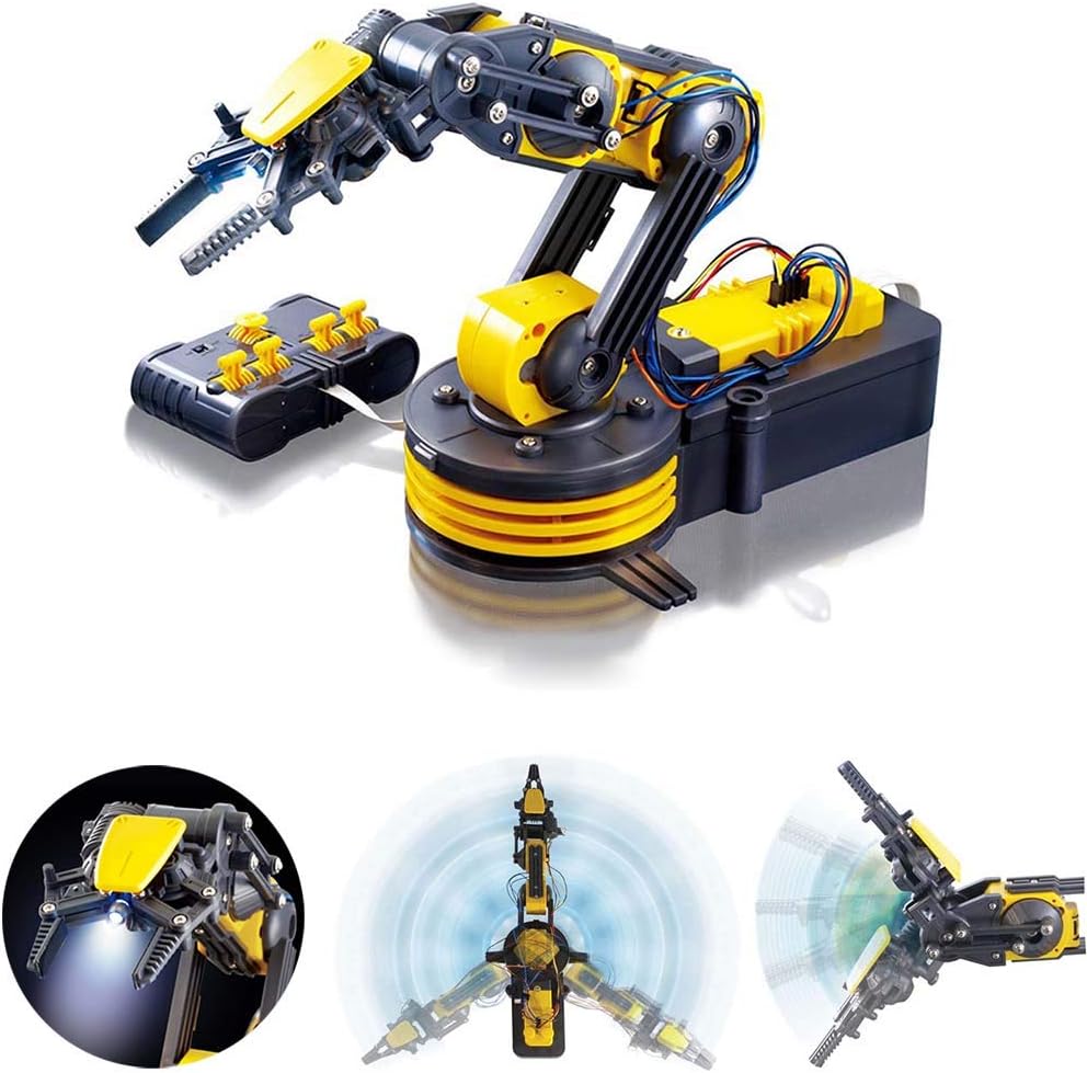 Amazon Com Fxqin Robotic Arm Edge Kit For Kids Adults An Robot Arm To Learn Stem Education Diy Mechanical Claw Robot Wire Controlled Learn Robotics Educational Kit Home Kitchen