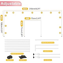 Anmakou White Table Arch, Over the Table Rod Stand