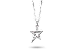 Sacina Grunge Y2k Aesthetic Star Necklace, Gothic Rhinestone Star Necklace for Women, Christmas New Year Jewelry Gift