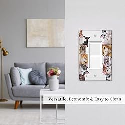 Tewujay Decorative Outlet Wall Plate Lovely Kitten