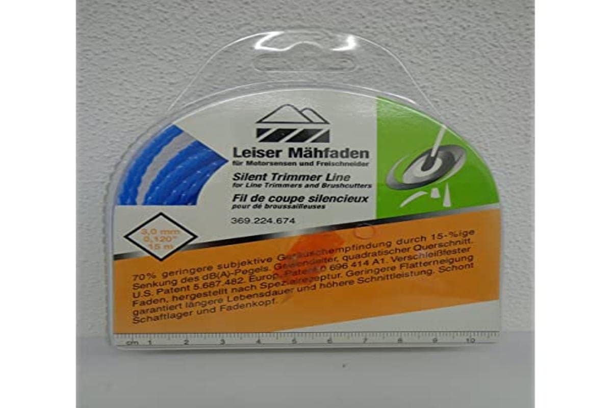 Makita 369224674 3.0 mm x 15 m Bcx3400 Nylon Line - Multi-Colour