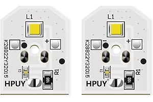 HPUY WR55X11132 Refrigerator LED Light WR55X25754 for GE LED Refrigerator light bulb Replace WR55X30602 WR55X26486 PS4704284 3033142 EAP12172918 AP6261806 2PCS