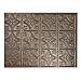 FASÄDE Traditional Style/Pattern 1 Decorative Vinyl Backsplash Panel in Argent Bronze (6X6 Inch Sample)