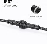 GEYUEYA Home 4 Pin Extension Cable 2M for RGB Decking Lights 5 Pack view 5