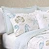Lush Decor 7 Piece Harbor Life Quilt Set, King, Blue and Taupe