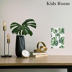 Cuitxrac Palm Leaf 1 Gang Light Switch Cover