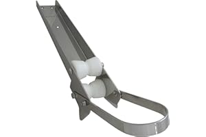 Lewmar Bow Roller for Delta Anchors 14-35 lbs., Stainless Steel Construction, Derlin Rollers, Easy Installation, mounting Hardware not Included - 2020202313