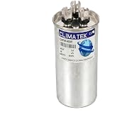 ClimaTek Round Capacitor Replaces Genteq # D147086P16 | 40/5 uf MFD, 370/440 Volt VAC, Dual Run