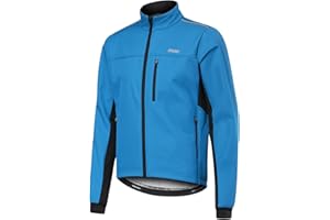 ARSUXEO Thermal Fleece Winter Cycling Jacekt for Men Windproof Insulated Bike Running Active Jacket