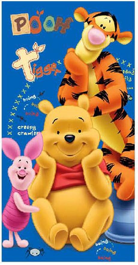 Disney Winnie Lourson Serviette De Bain 70 X 140 Cm