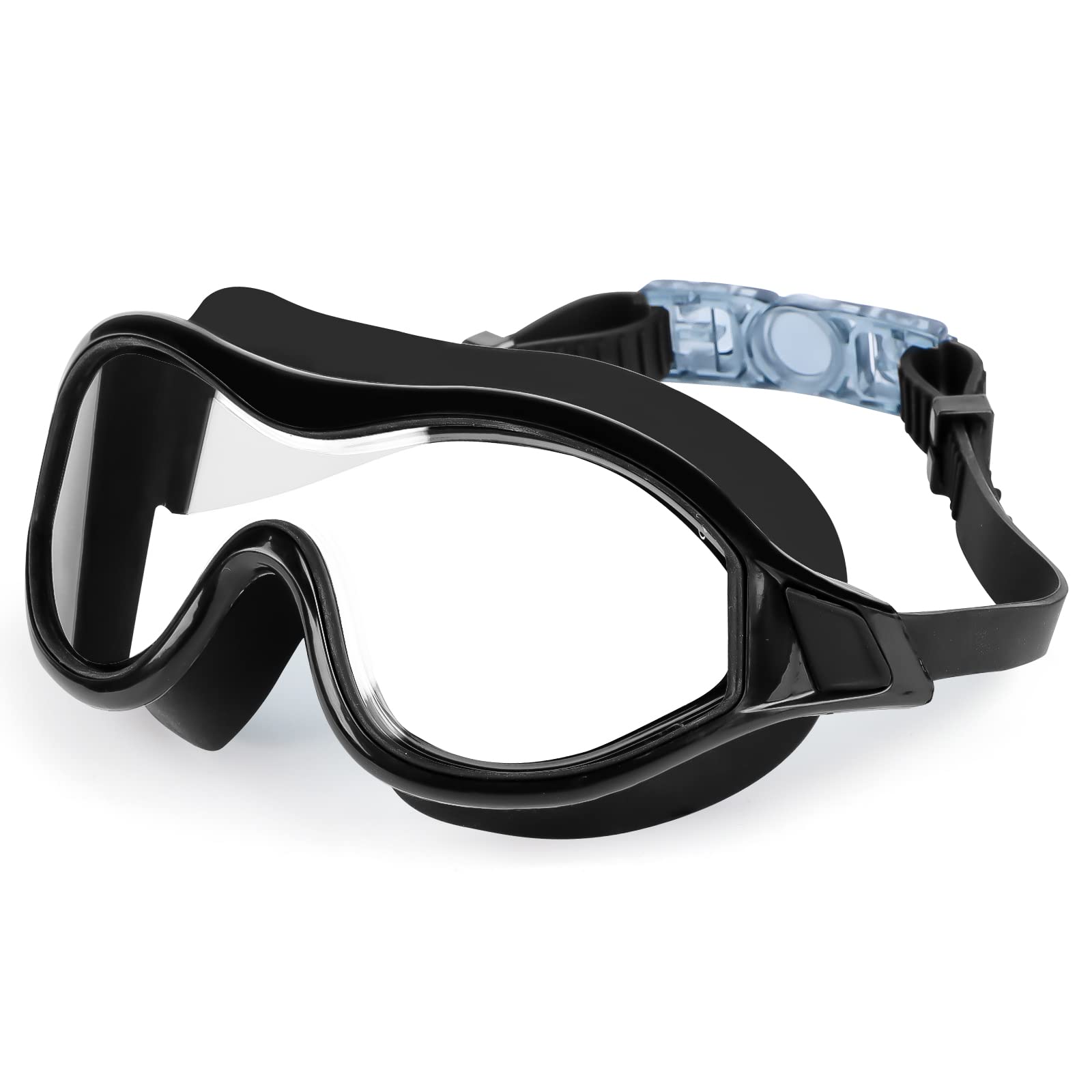 Jognee Swimming Goggles No Leaking Anti-Fog Swimming Goggles Swimming Goggles for Adult Men Women Youth UV Protection 180° Clear View (Black)