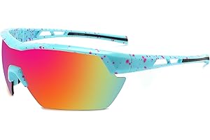 Kids Sunglasses, Boys Girls Running Cycling Baseball Glasses for Age 5-10, UV400 Protection Outdoor Sports Sunglasses