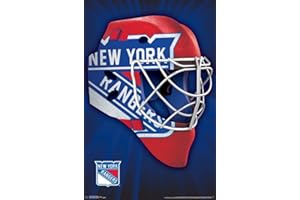 Trends International NHL New York Rangers - Mask 16 Wall Poster, 22.375" x 34", Unframed Version