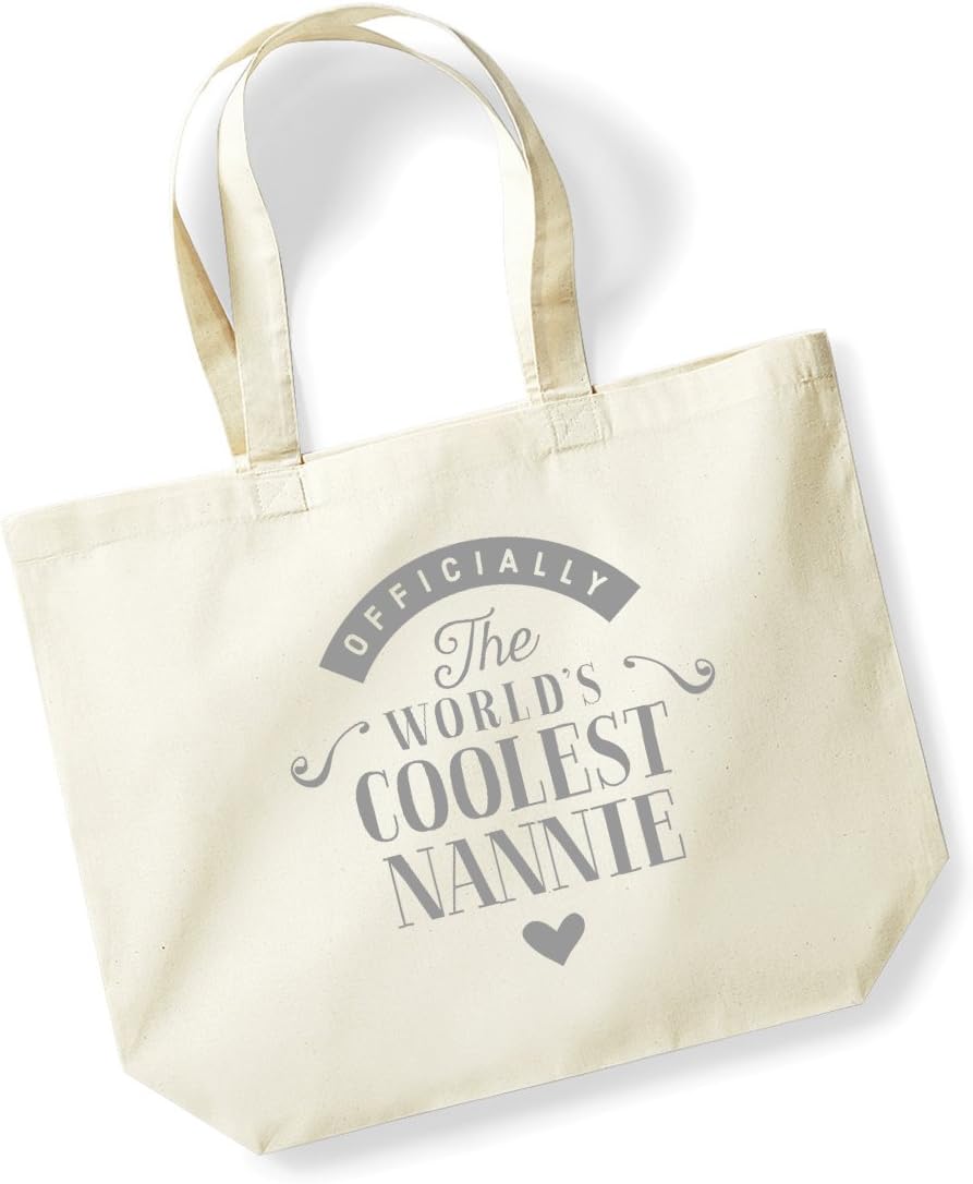 D Design Invent Print! Nannie Birthday Gift Bag, Tote, Shopping Bag, Birthday Gift, Present