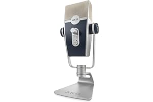 AKG Pro Audio Lyra Ultra-HD, Four Capsule, Multi-Capture Mode, USB-C Condenser Microphone for Recording and Streaming