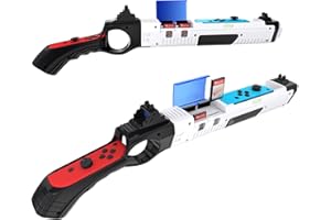 HONGHAO Switch Shooting Controller for Nintendo Joy-Con Hunting Games, 1 PCS Switch Hand Grip Accessories Compatible with Nintendo Switch Games (White)