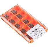 Accusize Industrial Tools CCMT32.51 Carbide Inserts, for Cutting Steel, CVD Coated, 1/64" Radius