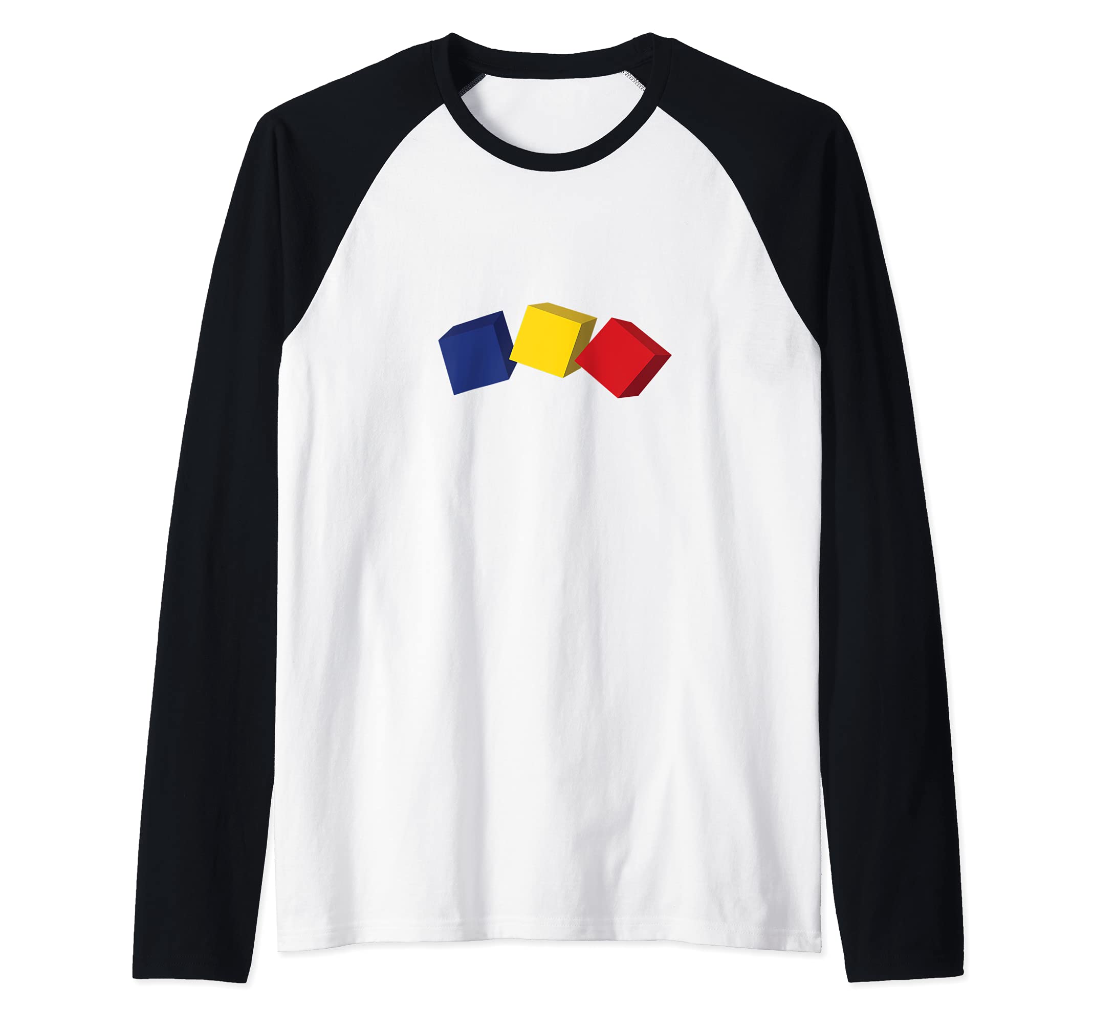 Flag Romania Raglan Baseball Tee