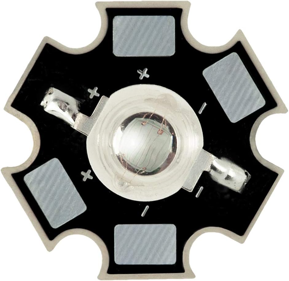 1W 3W High Power LED Grow light Component on 20mm Star PCB, 3W, PAR Full Spectrum 380-840nm, 10 x LEDs