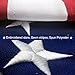 Lecoolife American Flag 3x5 ft, Long Lasting Durable 100％ Polyester Flag Built for Outdoor Use - Embroidered Stars, Sewn Stripes and Brass Grommets Strengthened by Double Stitching U.S. Flags