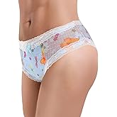 Littleforbig Unisex Hipster Briefs Butterflies Pattern Mesh Shaping Tucking Gaff Briefs for Sissies Crossdressers Blue