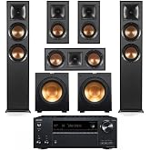 Klipsch Reference 5.2 Home Theater System with Onkyo TX-NR7100 | Klipsch 5.2 Home Theater Bundle With Floorstanding, Center, Bookshelf Speakers, Dual Subwoofers And Onkyo Receiver