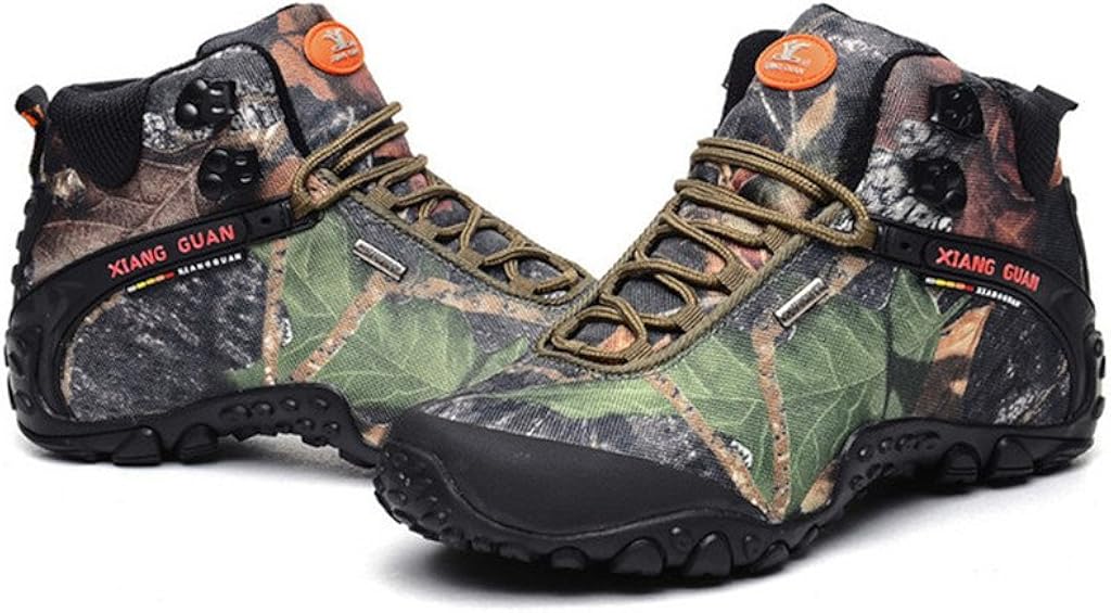 Amazon ショウカン 高ヘルプ アウトドア 登山 ハイキング靴 迷彩の靴 Xiangguan ショウカン スニーカー