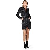 Hudson Womens Cargo Long Sleeve Denim Reconstructed Dress