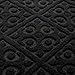 Door Mat Indoor Outdoor Doormats Outside Effective Scraping of Dirt Patio Grass Moisture Snow Dust Grit Removal Ideal Low Profile Doormat Front Door Entrance Mat Black Rug Non Slip Rubber 17.5’’x 27’’