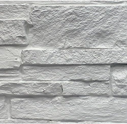 Superior Building Supplies Dove White 8 in. x 8 in. x 3/4 in. Faux Mountain Ledge Stone Sample