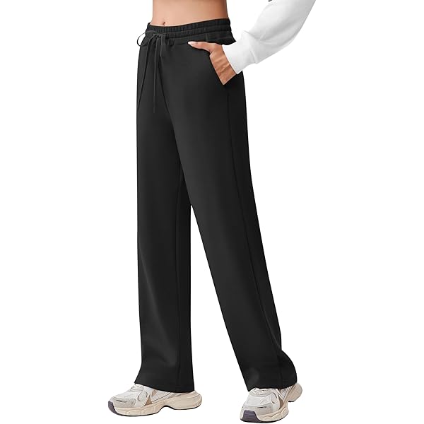 NATHGAM Women's Wide Leg Pants Fashion V Crossover Trousers Summer