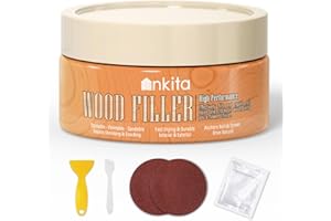 ANKITA All Purpose Wood Filler, Wood Repair Kit(Natural), Quick Drying Wood Filler Putty, Quickly Repairs Holes, Cracks of Window, Wooden Furniture, Floor, Door, Interior/Exterior, Paintable & Stainable