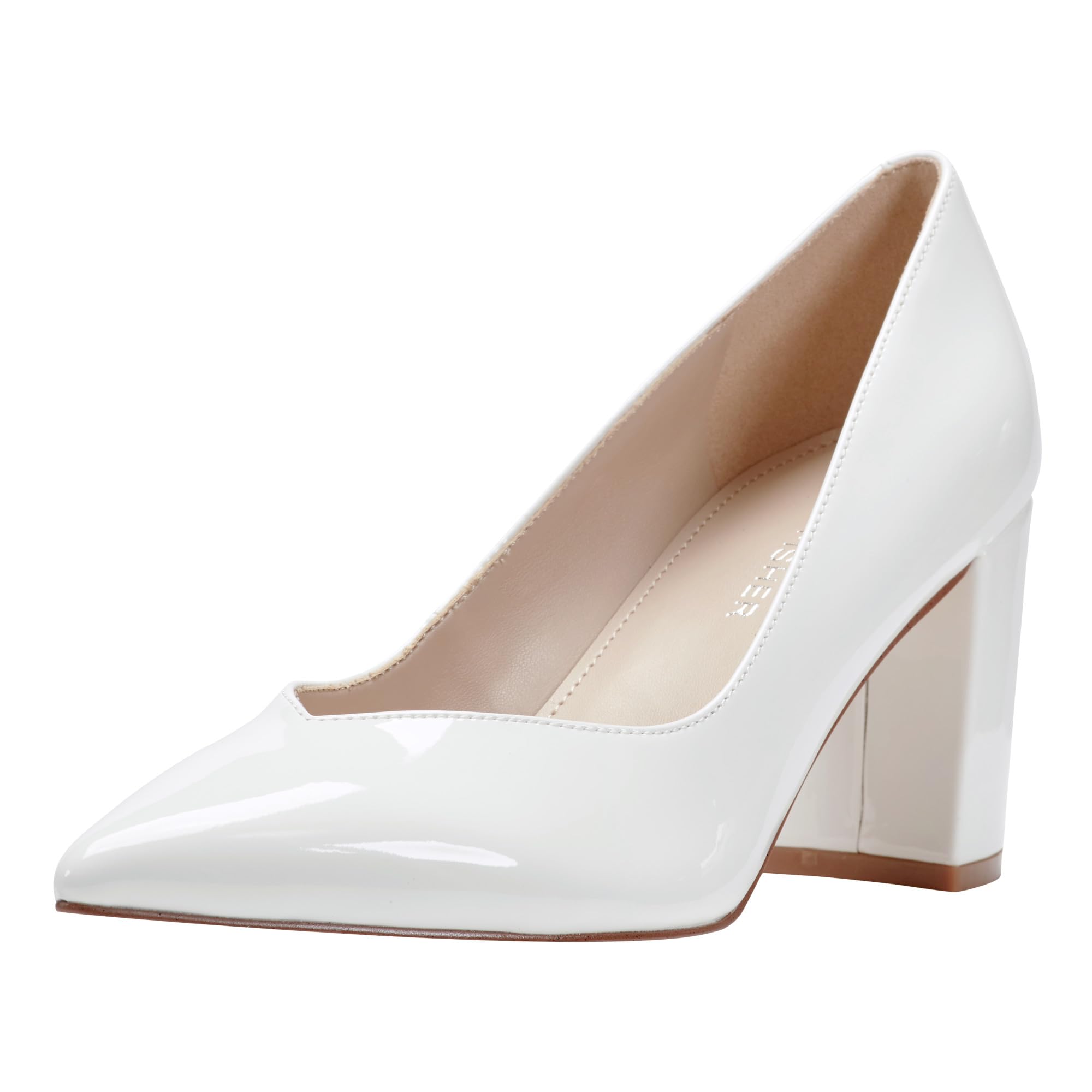 Marc Fisher Women’s Caitlin Pump, White 120, 11
