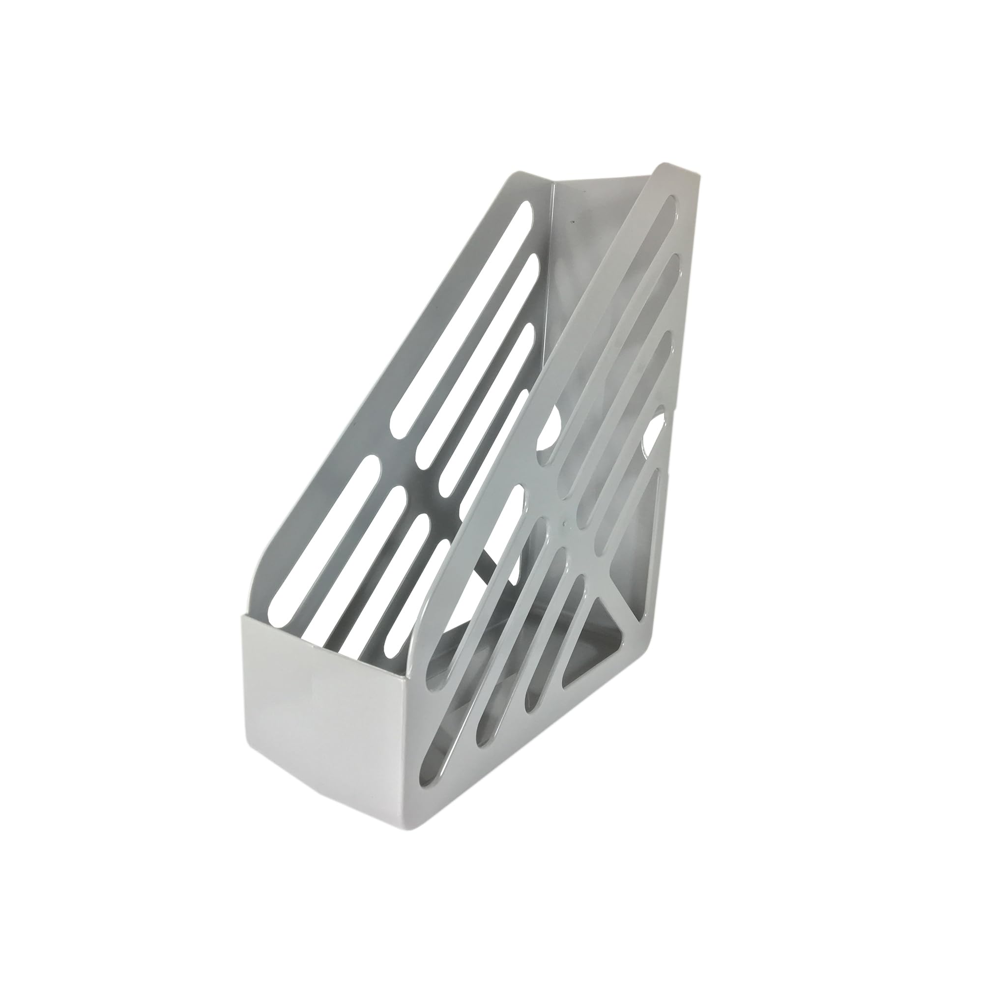 Deflecto Essential Range Maxi Magazine File Holder - Grey - Plastic Magazine Files Folder Holder - Magazine Rack - Document Holder - Magazines File Storage - Desk File Organiser - Magazine Holders