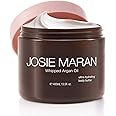 Josie Maran Whipped Argan Oil Body Butter - Nourishing Body Cream - Quick-Absorbing Moisturizer - Organic Argan Oil from Morocco (13.5 fl. oz, Peppermint Bark)