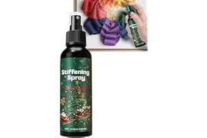 Fabric Stiffening Spray – Quick Drying Textile Solution, 120ml 50ml Craft Supply | Holiday Ready Fabric Hardener for Christma