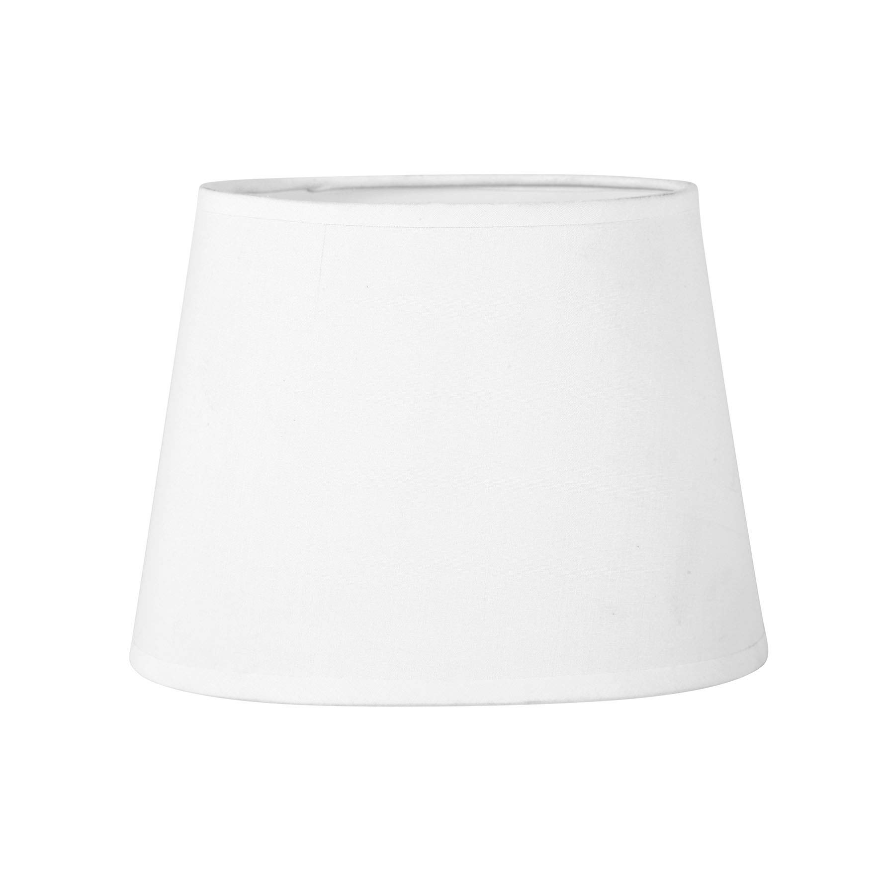 Sema 97117 Oval Textured Fabric Lampshade - White