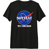 Not Flat We Checked Funny Flat Earth Premium Tri-blend T-Shirt