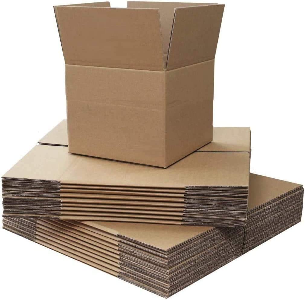Small Single Wall Shipping Mailing Postal Gift Cuboid Cardboard Cartons Boxes Small Parcel Fit 7x7x7" (178x178x178mm) (10 Boxes)