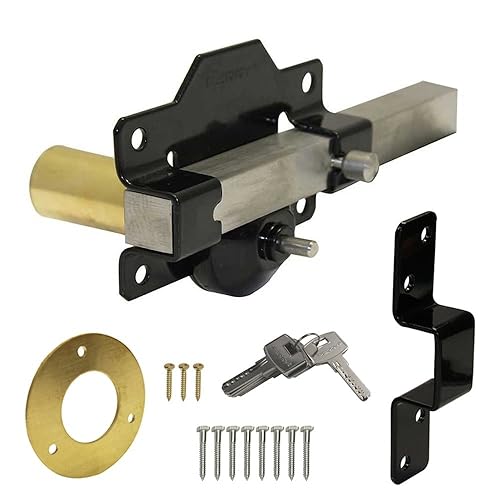 Eliza Tinsley Long Throw Gate Lock with Spring Latch for 2inch Thick