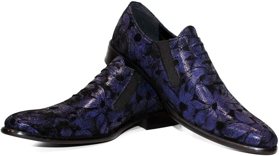 PeppeShoes Modello Squidofer - Handmade Italian Leather Mens Color Navy Blue Moccasins Loafers - Cowhide Smooth Leather - Slip-On