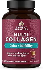 Ancient Nutrition Collagen Pills for Joint Support, Multi Collagen Capsules 45 Ct, Joint + Mobility, Supports Joints, Skin & 