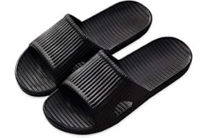 VIDSID Shower Slippers for Women Men, Quick Drying Lightweight Non Slip Open-toe EVA Travel-friendly Breathable Shoes Slide Slippers for Bathroom,House Slipper,Outdoor