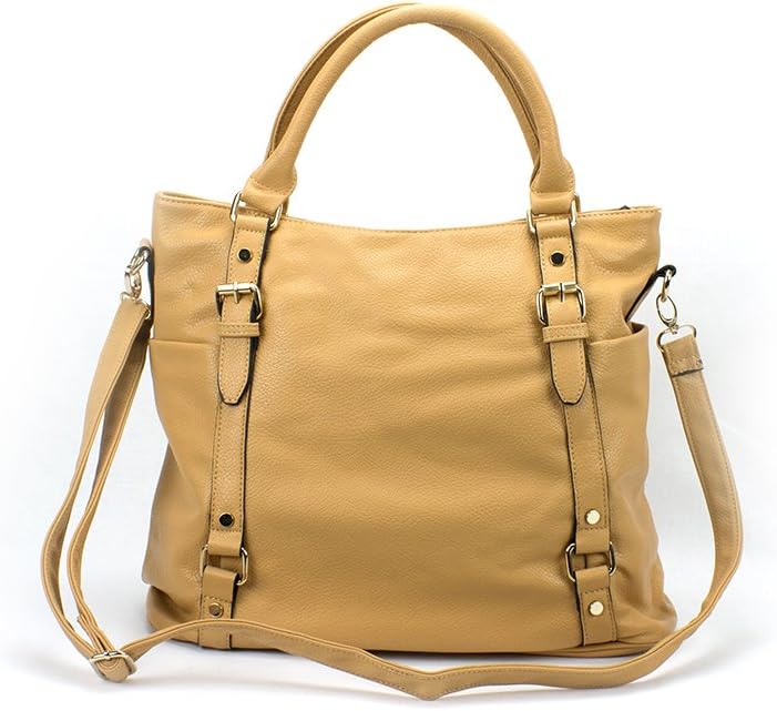 Newbee Fashion - Designer Inspried Buckle Design Large Fashion Handbag Satchel
