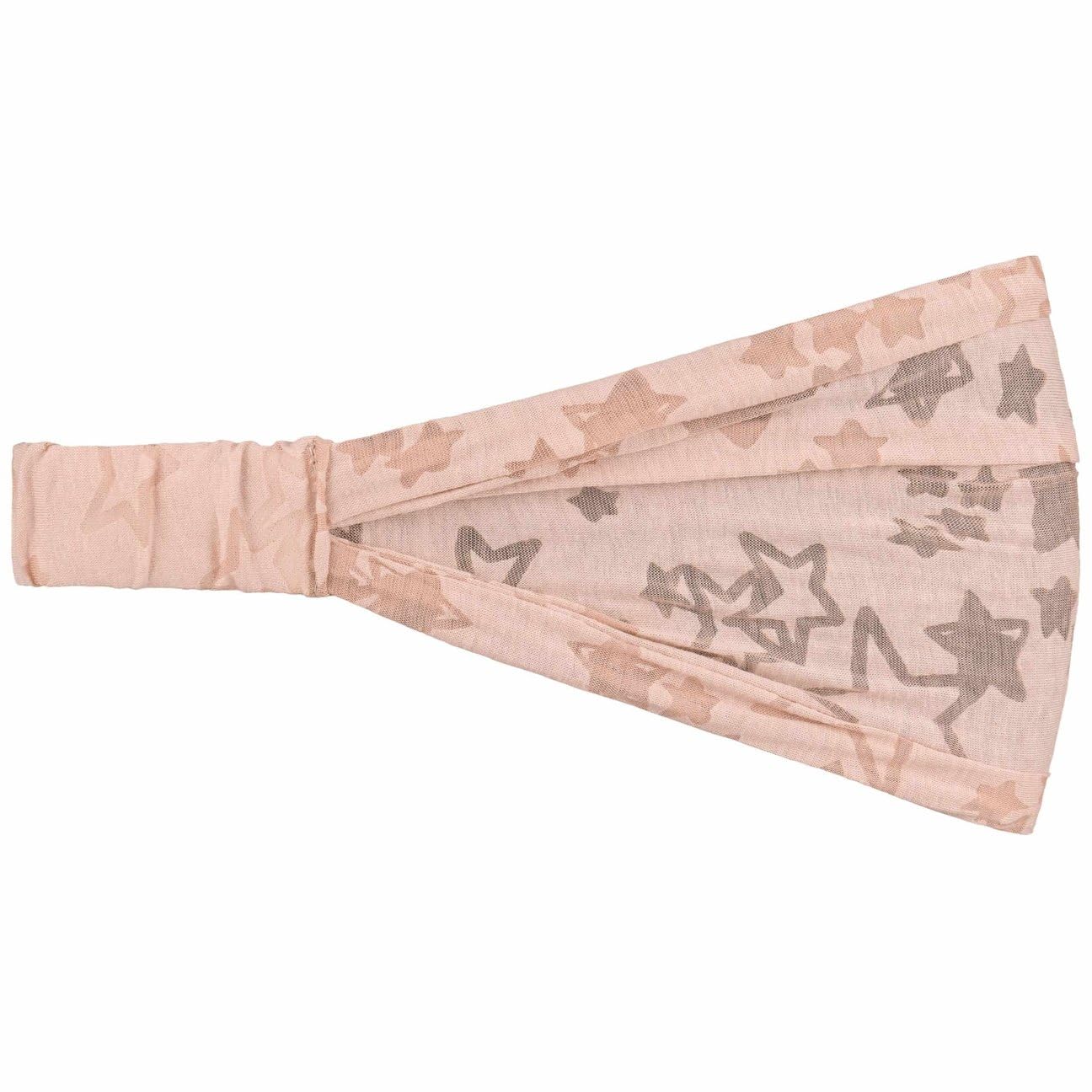 Lipodo 3 in 1 Stars Headband Bandana Stirnband Cotton Polyester Star Print Women Summer oldrose One Size
