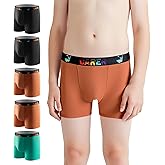 Carer Washable Incontinence Underwear for Children with Front Absorbent 100ML Cotton Reusable Boys Incontinence Underwear Breathable Kids Absorbent Leak Proof Briefs for Boy Age 4-18, 5 Pack, X-Large