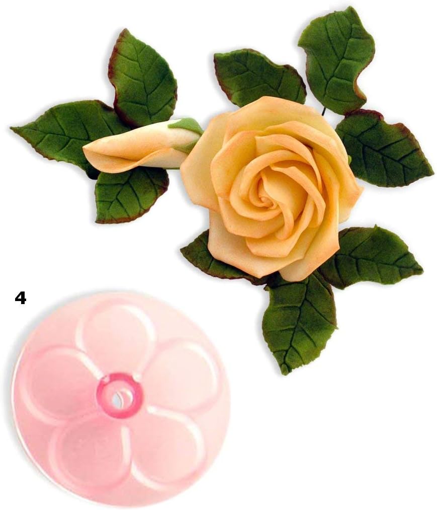 JEM Easy Rose Cutter 90 mm, for Cake Decorating, White