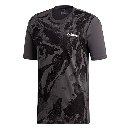 adidas E AOP tee Camiseta, Hombre, Gris (Grpudg/Negro), 2XL